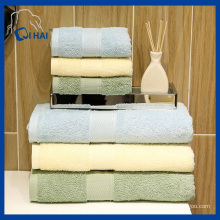 100% Cotton Solid Color Bath Towel Towel Sets (QH9007)